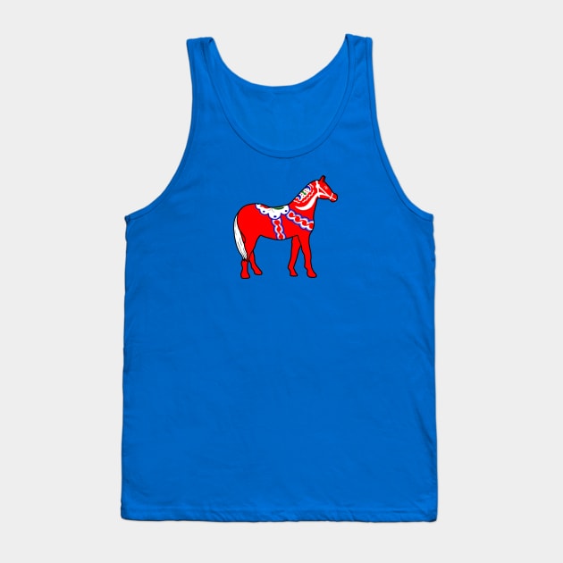 Swedish Horse of a Different Color Tank Top by inparentheses